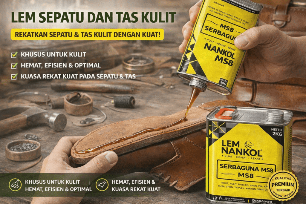 Lem sepatu dan tas Nankol MS8