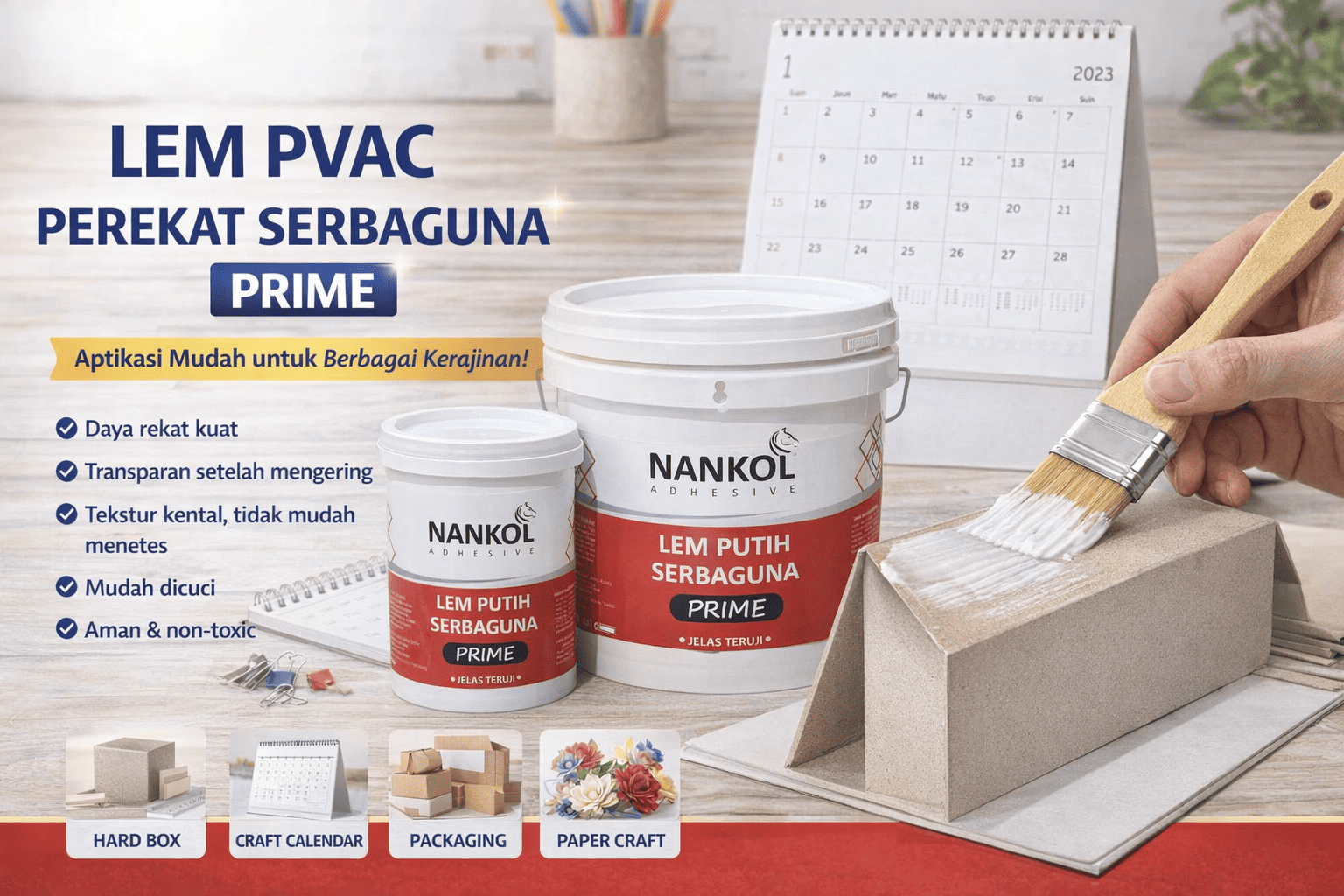 Lem Putih PVAc Nankol Prime