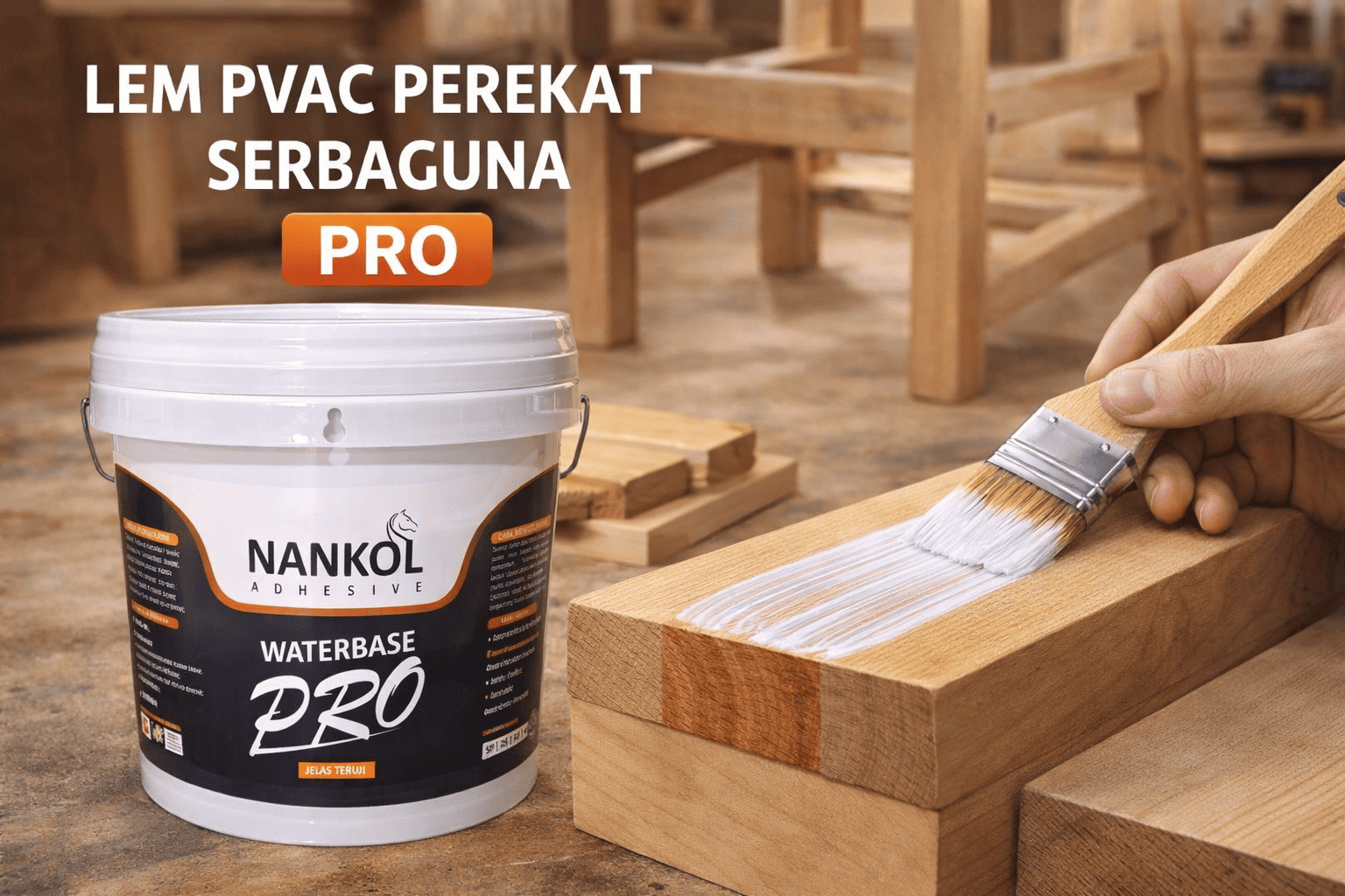 Lem Kayu Super Kuat Serbaguna Nankol Pro
