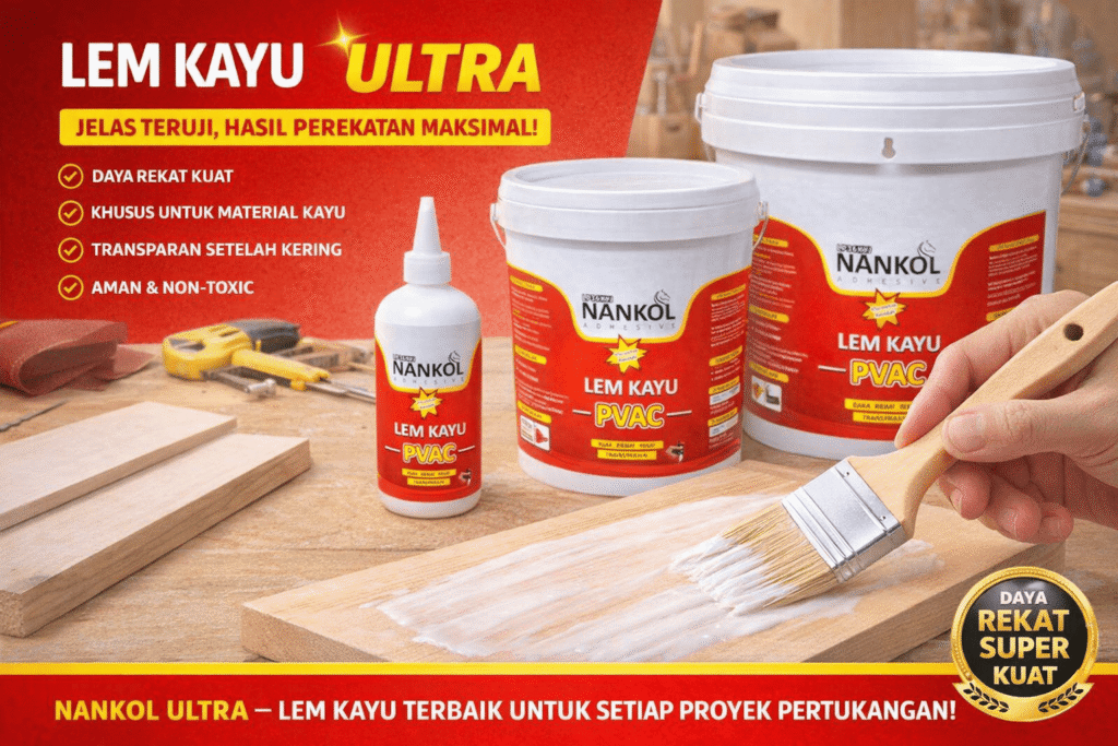 Lem Kayu Super Kuat Nankol Ultra